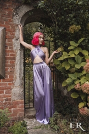 Mistress in Purple Silk